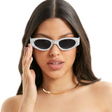 Kat x Money Moves - Silver Cateye Sunglasses