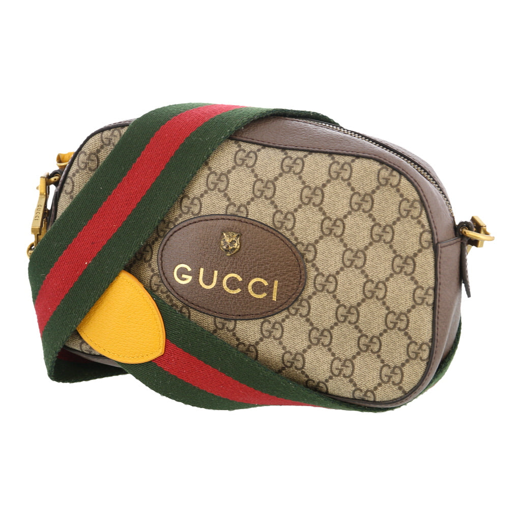 Neo Vintage GG Supreme Messenger Gucci Crossbody Bag - No Size Brown Cotton Blend