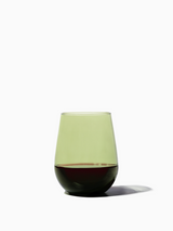 RESERVE 16oz Stemless Wine Color Series Tritan™ Copolyester Glass Moss