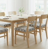 Anyseat Grey Random Lines Stretch Print Chair Cover – Stretch Washable Removable Seat Cover for Dining & Kitchen