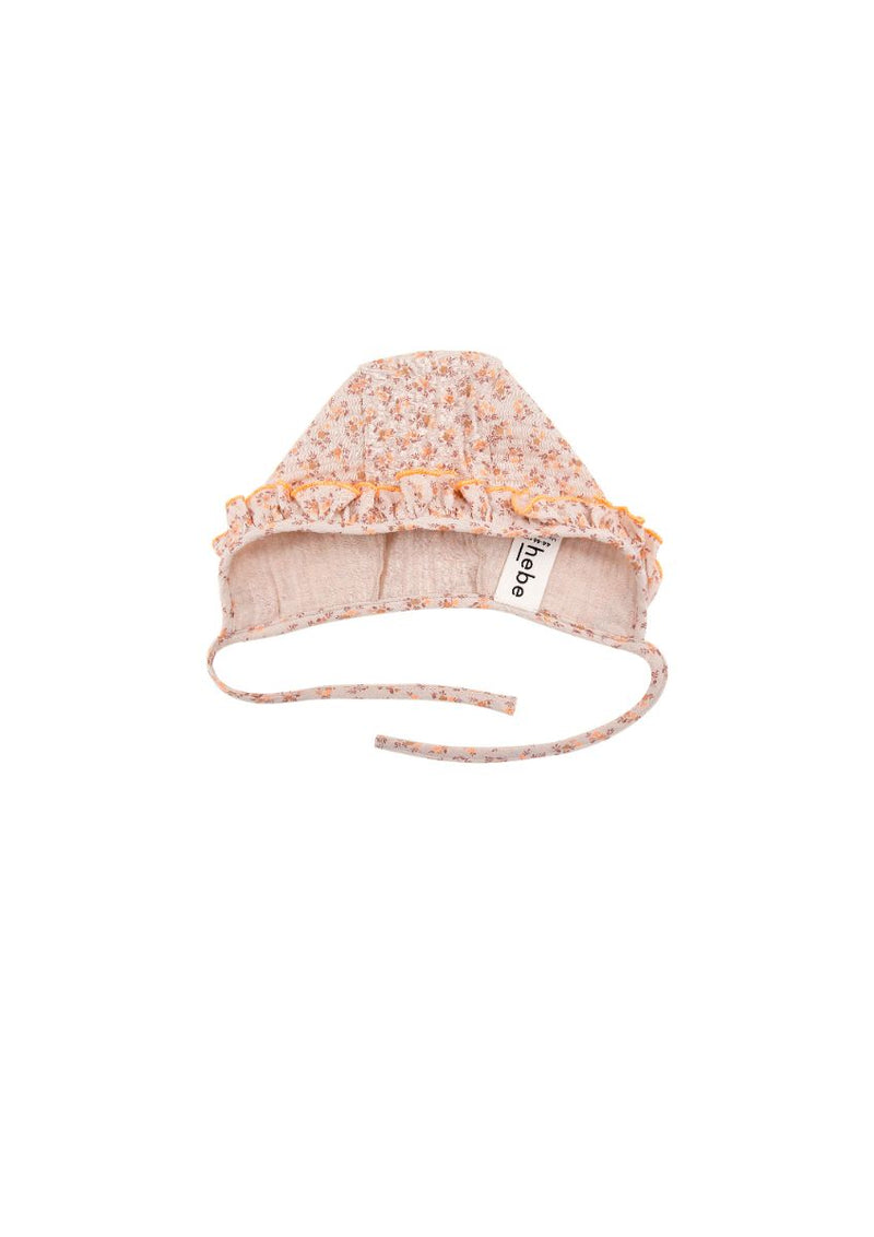 Baby Girl Hat with Floral Print