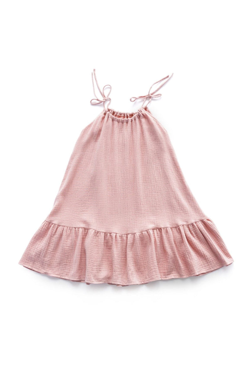 Back to nature girl's dress - Dusty Pink