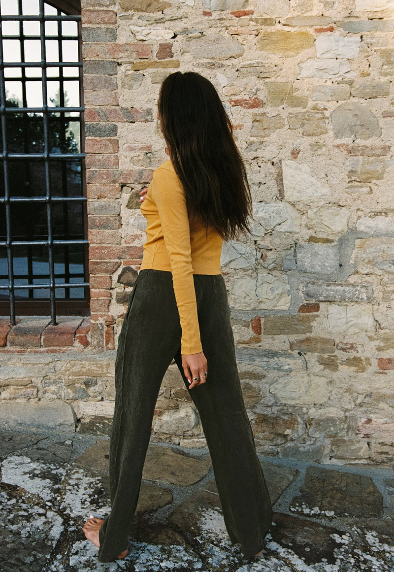 Organic Rib Cardigan