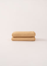 AmourLinen Linen flat sheet Linen flat sheet in Mustard Linen flat sheet in Mustard