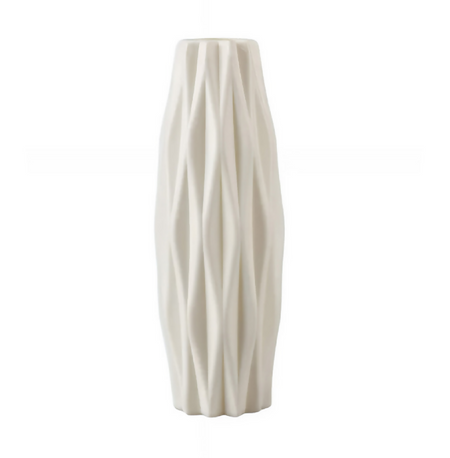 ANYDECO Flower Vase White Small Geometric Nordic Style Pot Home Decor
