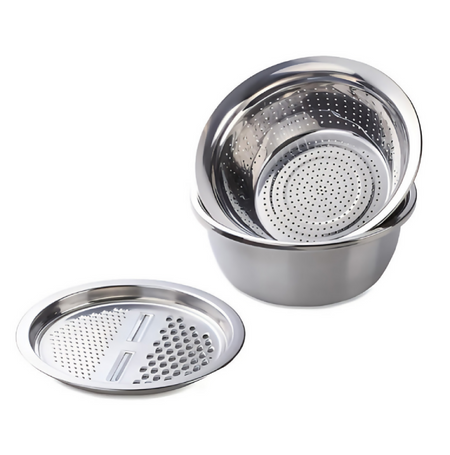 Anygleam Silver Stainless Steel Food Slicer – Multi-Function Kitchen Tool for Effortless Fruit & Vegetable Prep