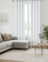 Anydrape White Luxury Retro Curtains – Modern Textured Drapes for Living Room, Bedroom & Dining Decor