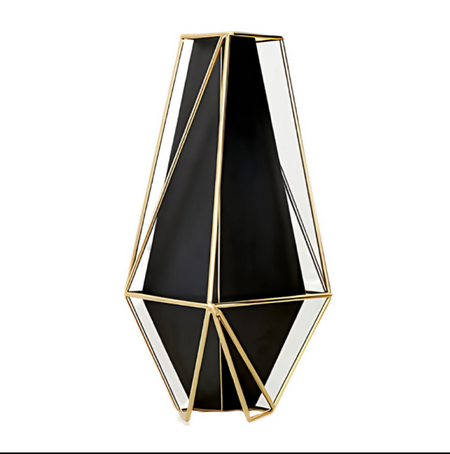 ANYHOUZ Modern Gold Black Tabletop Decor – Modern Metal Art Ornament for Living Room Display & Home Crafts