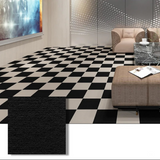 ANYHOUZ 10pcs Black Vinyl Floor Tiles – Anti‑Slip Self‑Adhesive Waterproof Flooring