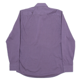 HUGO Slim Fit Mens Shirt Purple Spotted Long Sleeve M