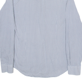 TOMMY HILFIGER Mens Shirt Blue Geometric Long Sleeve S