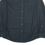 QUIKSILVER Mens Plain Shirt Black Long Sleeve S