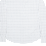 CALVIN KLEIN JEANS Mens Shirt White Striped Long Sleeve L