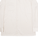 LIBERO Mens Shirt Beige Striped Long Sleeve M