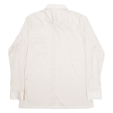 LIBERO Mens Shirt Beige Striped Long Sleeve M