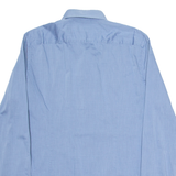 HUGO Slim Fit Mens Shirt Blue Spotted Long Sleeve M