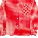 Womens Shirt Red Check Long Sleeve S