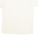 ZERODUE Mens Shirt Yellow Striped S
