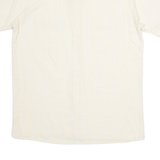 ZERODUE Mens Shirt Yellow Striped S