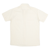 ZERODUE Mens Shirt Yellow Striped S
