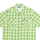 JACK WOLFSKIN Slim Fit Mens Shirt Green Check XL