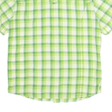 JACK WOLFSKIN Slim Fit Mens Shirt Green Check XL