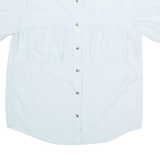 LL BEAN Womens Plain Shirt Blue XS