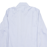 BOSS Mens Plain Shirt Blue Long Sleeve M