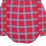 HILFIGER DENIM Womens Shirt Red Check Long Sleeve S