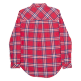 HILFIGER DENIM Womens Shirt Red Check Long Sleeve S