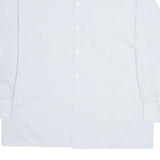 TELSTAR Mens Shirt Blue Check Long Sleeve M