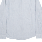 ALL SAINTS Mens Plain Shirt Grey Long Sleeve S