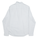 ALL SAINTS Mens Plain Shirt Grey Long Sleeve S