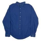 LEVI'S Mens Shirt Blue Check Long Sleeve L