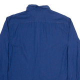 LEVI'S Mens Shirt Blue Check Long Sleeve L