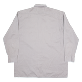 DICKIES Mens Worker Shirt Grey Long Sleeve L