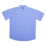 RENATO CAVALLI Mens Plain Shirt Blue XL