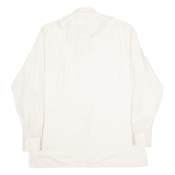 WALDE Mens Shirt Beige Striped Long Sleeve L