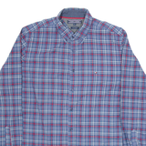 TOMMY HILFIGER Mens Shirt Blue Check Long Sleeve M