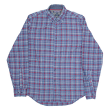 TOMMY HILFIGER Mens Shirt Blue Check Long Sleeve M