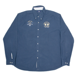 LA MARTINA Mens Plain Shirt Blue Long Sleeve 4XL