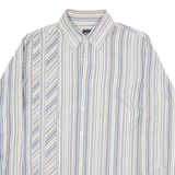 BOSS Mens Shirt Beige Striped Long Sleeve L