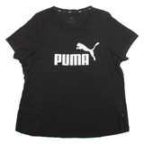 PUMA Womens T-Shirt Black 2XL