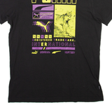 PUMA Mens T-Shirt Black Crew Neck S