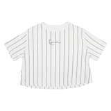 KARL KANI Womens T-Shirt White Crew Neck XS