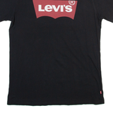 LEVI'S Mens T-Shirt Black Crew Neck M