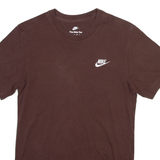 NIKE Mens T-Shirt Maroon Crew Neck XS