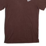 NIKE Mens T-Shirt Maroon Crew Neck XS