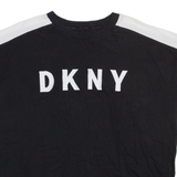 DKNY Womens T-Shirt Black Crew Neck M