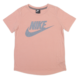 NIKE Mens T-Shirt Pink Crew Neck S